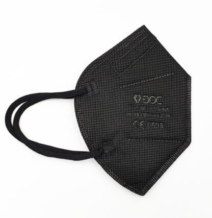 Maska FFP2 5-warstwowa czarna DOC - 50 szt.