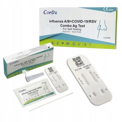 Test COVID-19, Grypa typu A/B, RSV CorDx combo 4 w 1