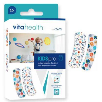 Zestaw plastrów dziecięcych dla chłopca VitaHealth Zarys - 16 szt.