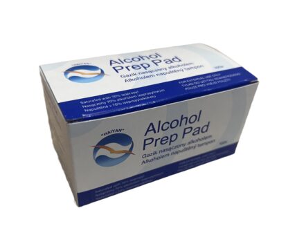 Gaziki do dezynfekcji nasączone alkoholem 70% - 100 szt.