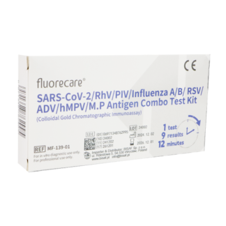 Test Fluorecare COMBO 9w1 SARS-CoV-2 Grypa A+B RSV Adenowirus hMPV Rinowirus PIV Mycoplasma pneumoniae