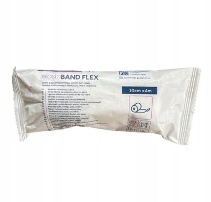 Bandaż elastyczny, opaska tkana podtrzymująca elastoBand FLEX Zarys 10 cm x 4 m