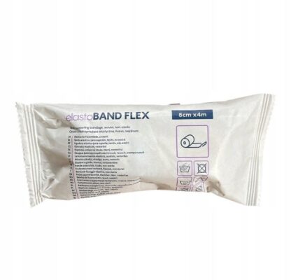 Bandaż elastyczny, opaska tkana podtrzymująca elastoBand FLEX Zarys 8 cm x 4 m