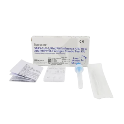 Test Fluorecare COMBO 9w1 SARS-CoV-2 Grypa A+B RSV Adenowirus hMPV Rinowirus PIV Mycoplasma pneumoniae