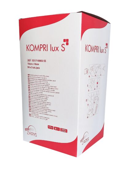 Kompresy gazowe jałowe Kompri Lux S 10 x 10 cm 150 szt.