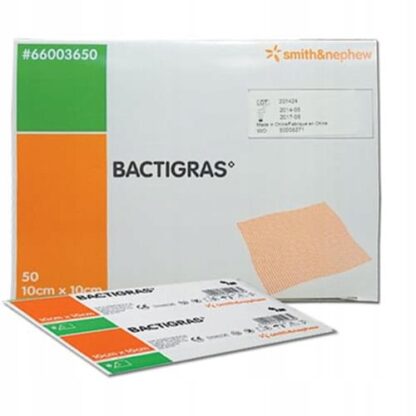Opatrunek parafinowy antyseptyczny BACTIGRAS 10 x 10 cm