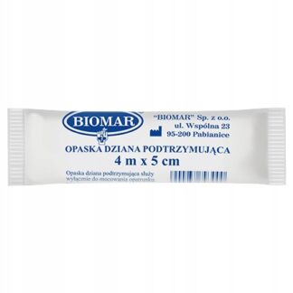 Bandaż opatrunkowy opaska dziana podtrzymująca 5 cm x 4 m