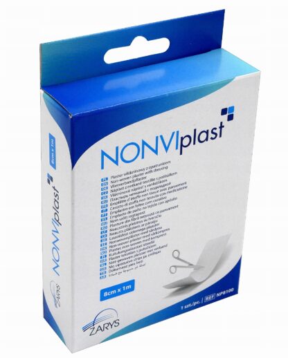 Plaster włókninowy do cięcia z opatrunkiem ZARYS 8 cm x 1 m