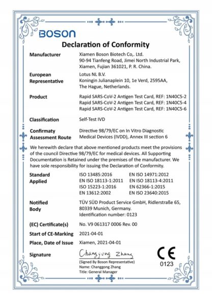 Test Covid-19 BOSON