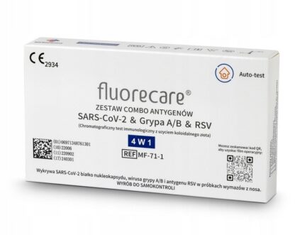 Test Covid-19, grypa A/B, RSV, FLUORECARE combo 4 w 1