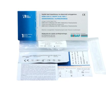 Test COMBO 6w1 oddechowy SARS-CoV-2, grypa A+B, RSV, Adenowirus, Mycoplasma pneumoniae