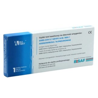 Test COMBO 6w1 oddechowy SARS-CoV-2, grypa A+B, RSV, Adenowirus, Mycoplasma pneumoniae