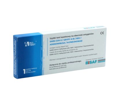 Test COMBO 6w1 oddechowy SARS-CoV-2, grypa A+B, RSV, Adenowirus, Mycoplasma pneumoniae